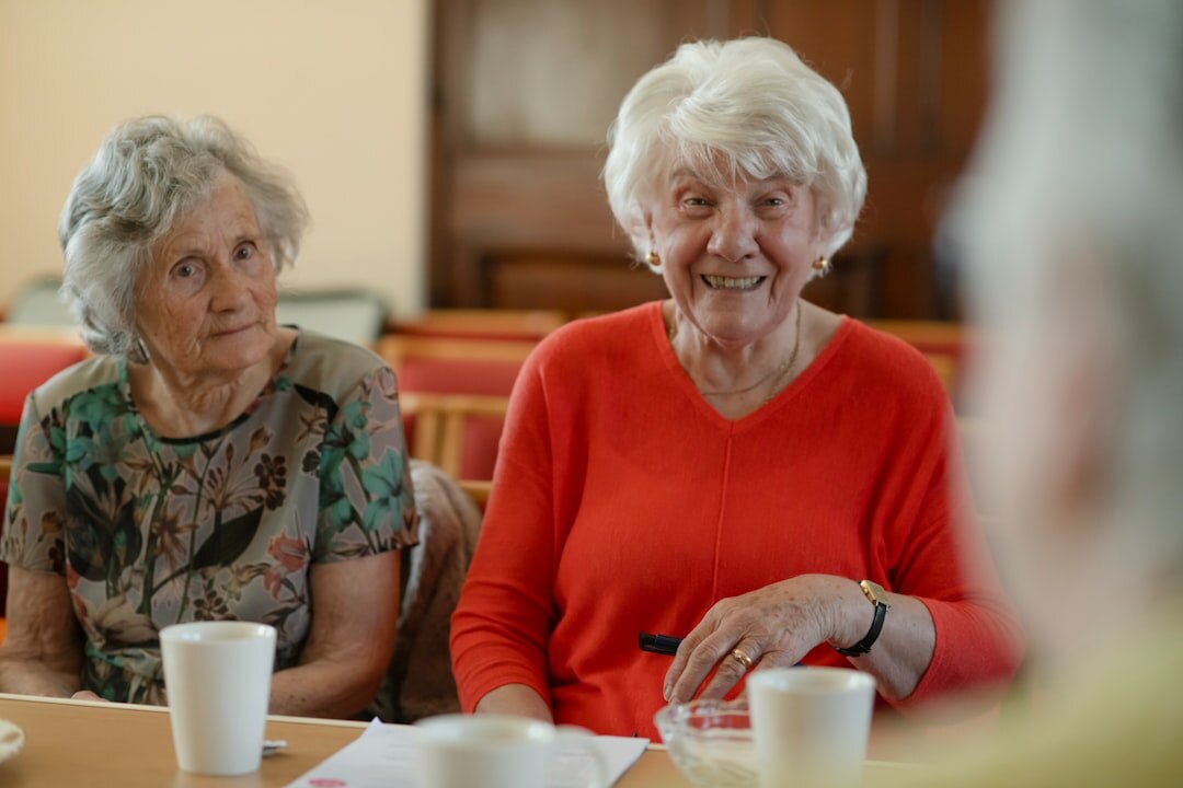 senior women chatting