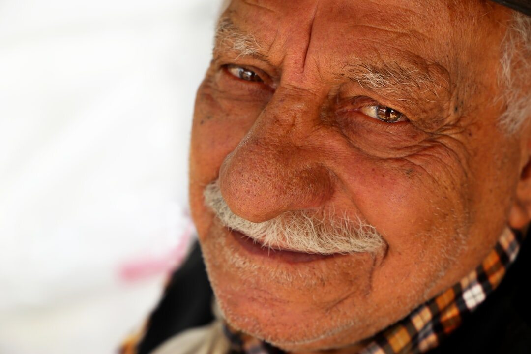 Portrait of a smiling elderly man
